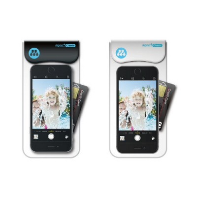 [엠팩플러스] IPX8 엠팩클래식 카드포켓 워터밤 스마트폰 방수팩 색상 택1 (블랙/화이트)