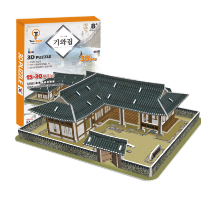 [티처스] 기와집 47pcs 3D 입체 종이 퍼즐 (초급)