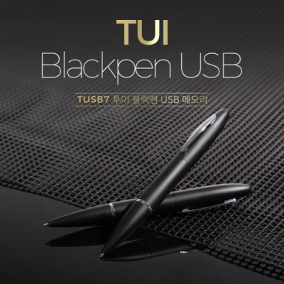 [TUI] 블랙펜 USB 볼펜(4,8,16,32,64GB)