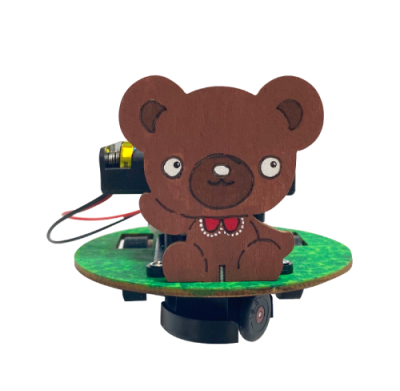 [티처스] STEAM 장애물 회피 곰돌이 자동차 (과학 실험 교구 키트)