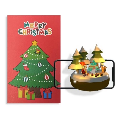 [에코플레이] AR 증강현실 크리스마스 스탠딩카드