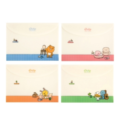 [카카오프렌즈] 카카오프렌즈 데일리 가로형 봉투파일