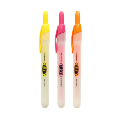 [베어나인] 마스터 노크 형광펜 SET (3개입)