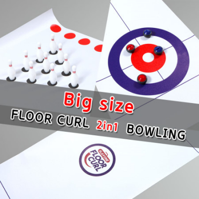 [플레이원] 플로어컬링 투웨이 컬링&볼링 세트