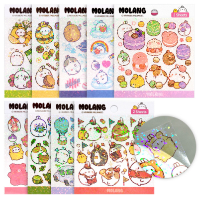[오키도키] 몰랑 홀로그램 인스 스티커 2탄(18개)