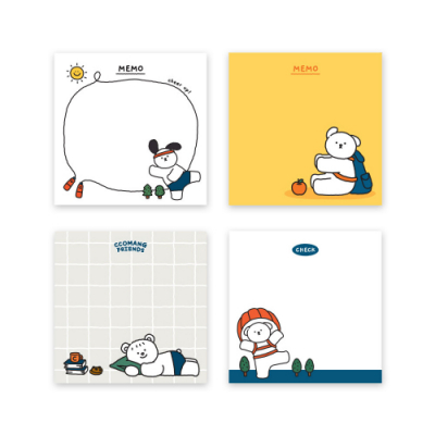 [오키도키] 꼬망 떡메모지(8개)