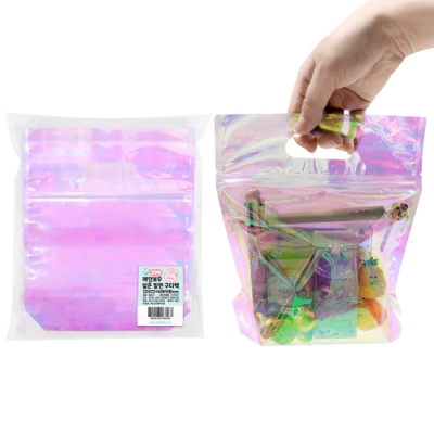 [오키도키] 레인보우 넓은 밑면 구디백 20X22+4cm(20매입)