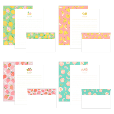 [오키도키] 달콤새콤 프루츠 편지지(20개)