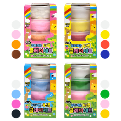 [오키도키] 부드러운 4색 클레이세트(12개)