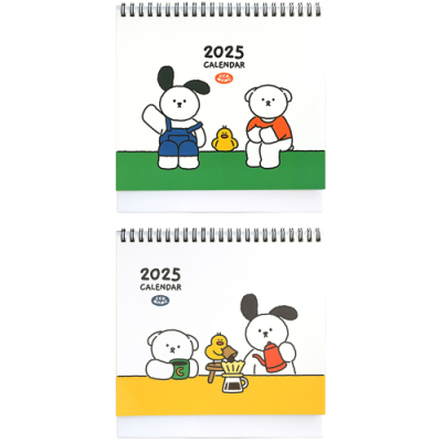 [핑크풋] 꼬망 2025 탁상캘린더 (2개)