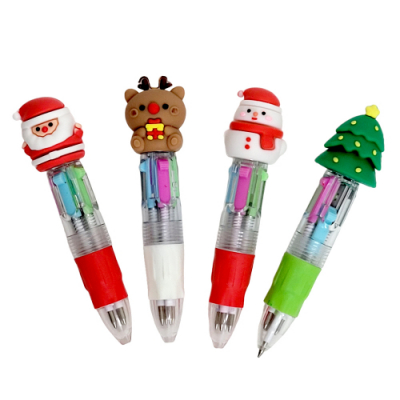 [오키도키] 크리스마스 피규어 4색볼펜 (12개)