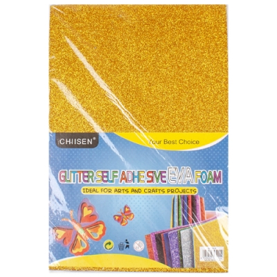 [쥬크박스]  EVA 반짝이원단 (접착,10장세트)