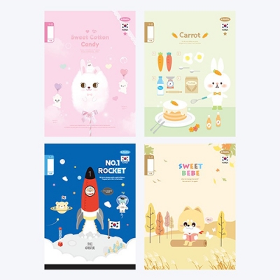 [쥬크박스] 초등 제본 무제노트(16줄/40권세트)