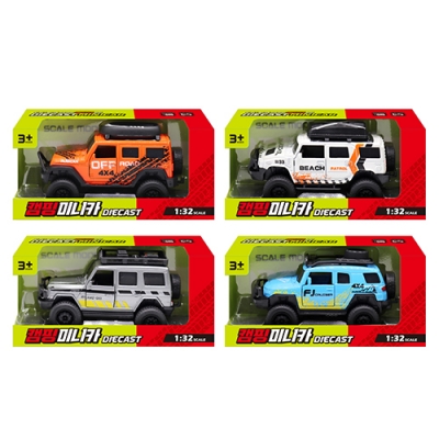 [쥬크박스] 캠핑 미니카 (4개세트)