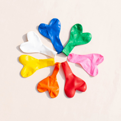 [쥬크박스] 하트칼라풍선 (4개세트)