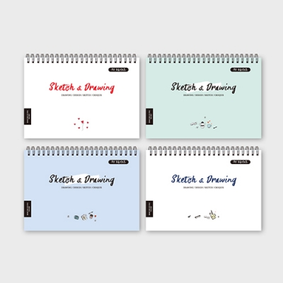 [쥬크박스] A5아트드로잉노트[일러스트] (4개세트)
