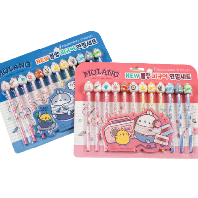 [몰랑] NEW 피규어 연필세트 12본