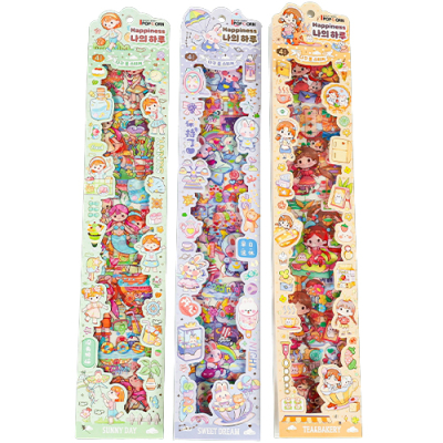 [쥬크박스] 나의하루다꾸롱스티커 (3개세트)