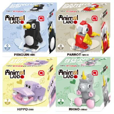 [쥬크박스] 애니멀랜드블럭 (4개세트)