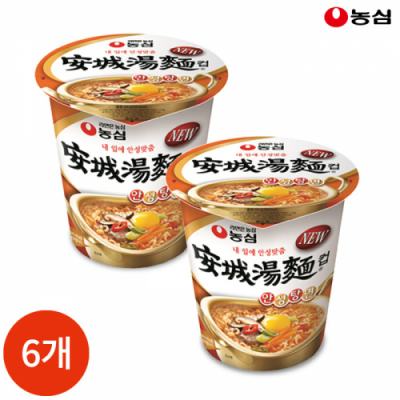 [농심] 안성탕면 컵 66g x 6개