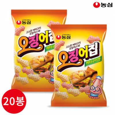 [농심] 오징어집 버터구이맛 83g x 20봉