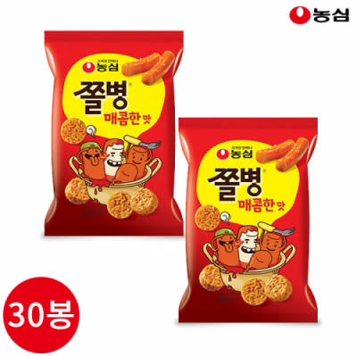 [농심] 쫄병 매콤한맛 82g x 30봉