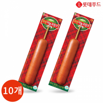 [롯데햄] 의성 마늘 프랑크 70g x 10개