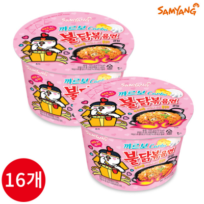 [삼양] 까르보 불닭볶음면 큰컵 105g x 16개