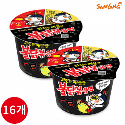 [삼양] 불닭볶음면 큰컵 105g x 16개