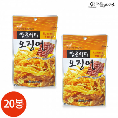 [서울지앤비] 땅콩버터 오징어 18g x 20봉