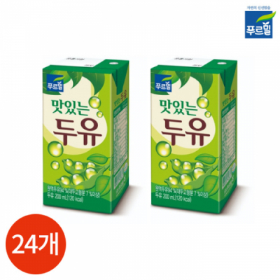 [푸르밀] 맛있는 두유 200ml x 24팩