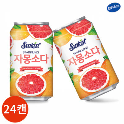 미닛메이드 자몽에이드 탄산 355ml x 24캔