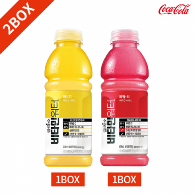 [코카콜라] 글라소 비타민워터 파워씨 에너지 500ml x 12PET 2박스 묶음