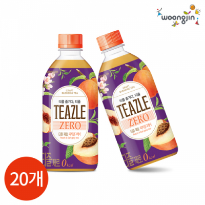 [웅진] 티즐 제로 피치 얼그레이 500ml x 20PET