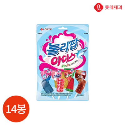 [롯데] 롤리팝 아이스 12입 132g x 14봉