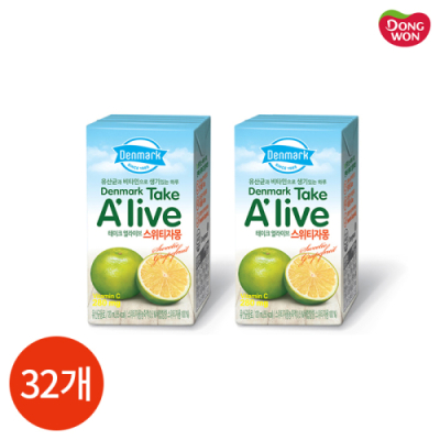 [동원] 덴마크 테이크 얼라이브 스위티 자몽 120ml x 32개