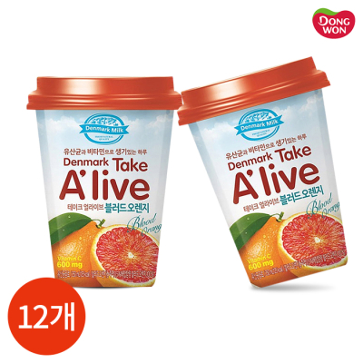 [동원] 덴마크 테이크 얼라이브 블러드 오렌지 250ml x 12개