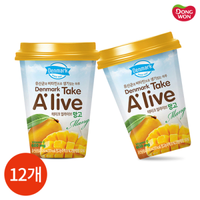 [동원] 덴마크 테이크 얼라이브 망고 250ml x 12개