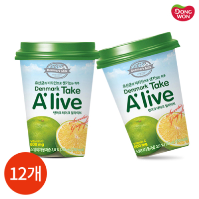 [동원] 덴마크 테이크 얼라이브 스위티 자몽 250ml x 12개