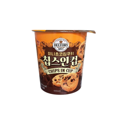 [델토리] 미니 초코칩 쿠키 칩스 인 컵 90g x 24개