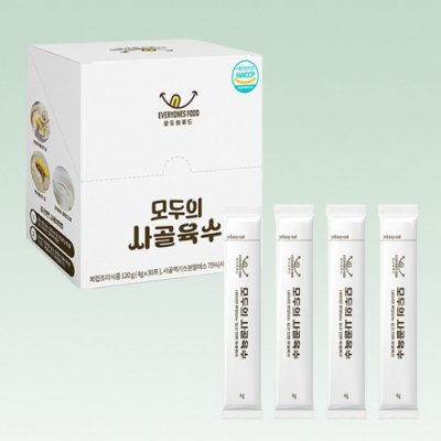[모두의푸드] 화학첨가물 제로 모두의 사골육수 4g x 30포(수량선택)
