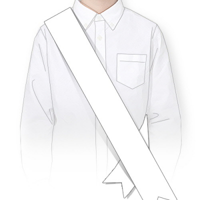 [이든교육] 캠페인용 직접 꾸미는 무지 어깨띠 10장세트 (택1)