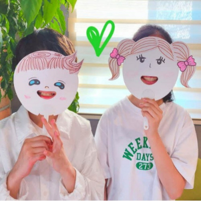 [이든교육] 친구사랑 하하호호 입술 표정 부채 만들기