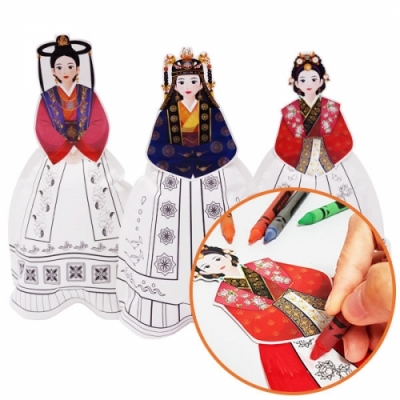 [컬러룬] 삼국시대 전통의상 색칠풍선_10인용 (3종 택1)