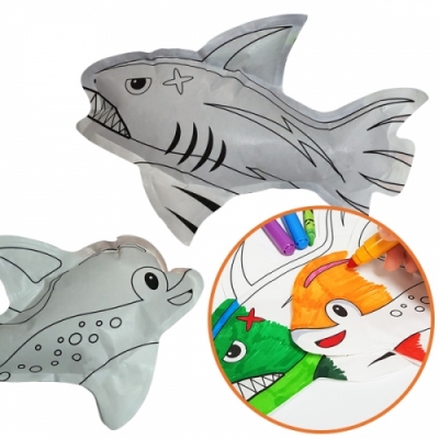 [컬러룬] 색칠풍선 상어 & 돌고래 (3종 택1)