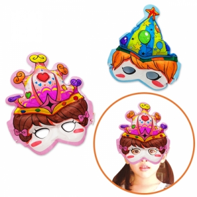 [컬러룬] 색칠풍선-파티 가면만들기_10인용 (2종 택1)