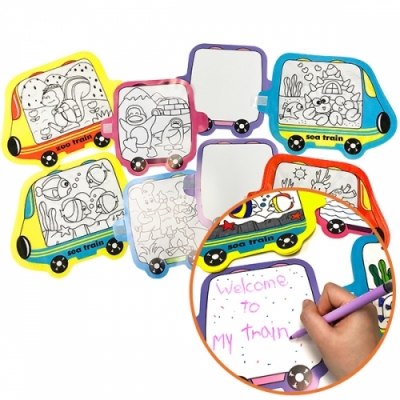 [컬러룬] 색칠풍선 프레임 기차풍선 (2종 택1)