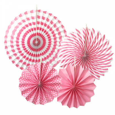 [컬러룬] 페이퍼 팬 장식 세트 3종