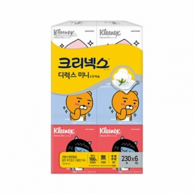[크리넥스] 카카오 미니디럭스 230매x6개입