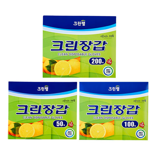 [크린랩] 크린장갑 일회용 비닐장갑